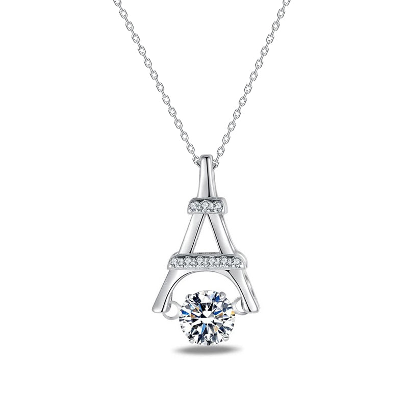 14K Gold Plated Parisian Glow Moissanite Pendant