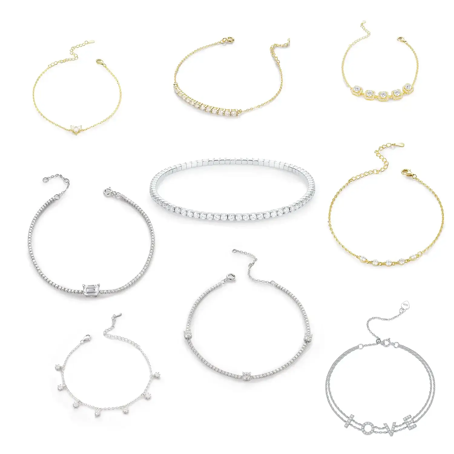 $169 Moissanite Mystery Box – Get Mix 2 Bracelets