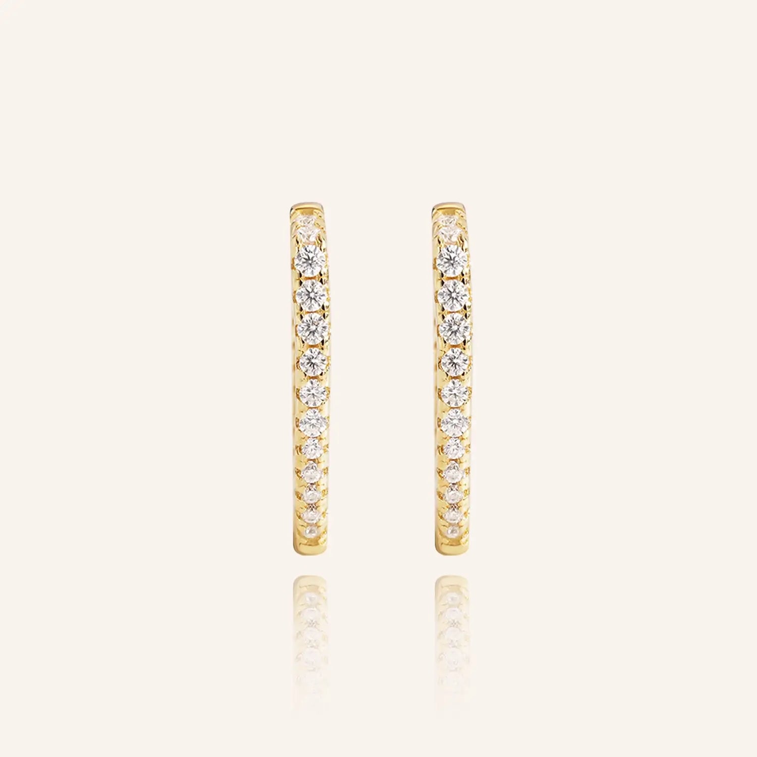 Classic Design Moissanite Hoop Earrings
