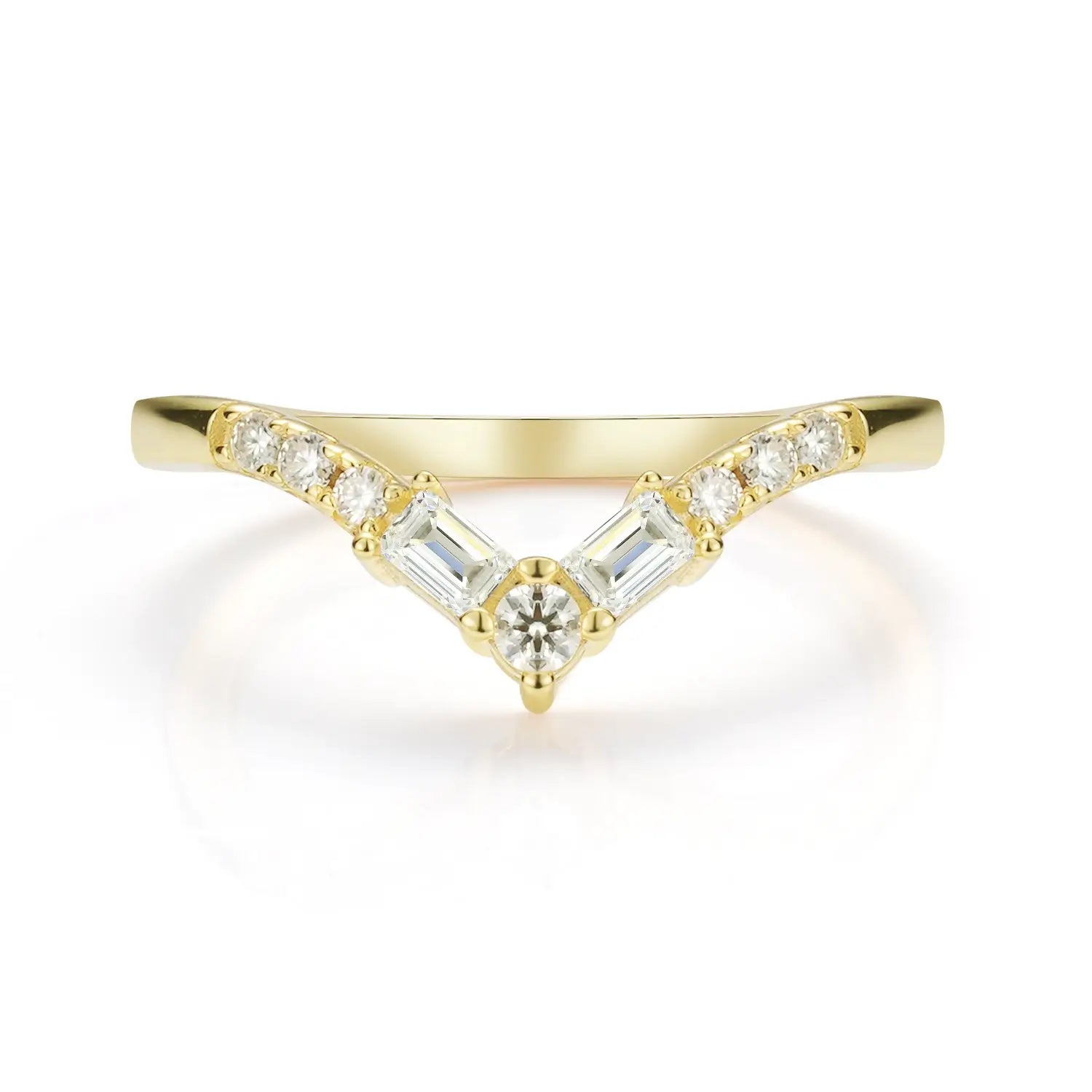 Luxury Style Pear Cut Moissanite Diamond Engagement Ring Bridal Ring Set