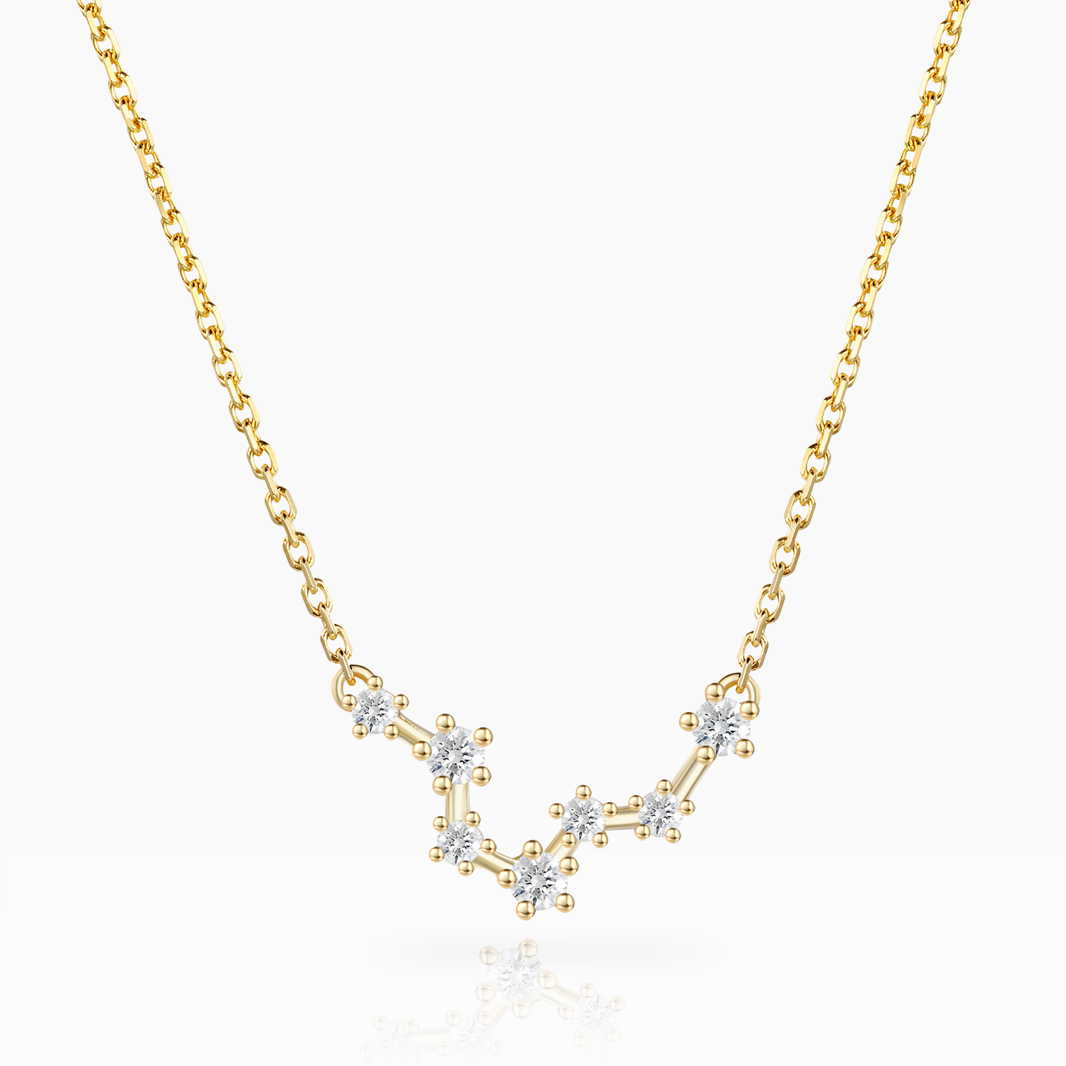 14K Gold Plated Personalized Star Sign Zodiac Necklace Collection