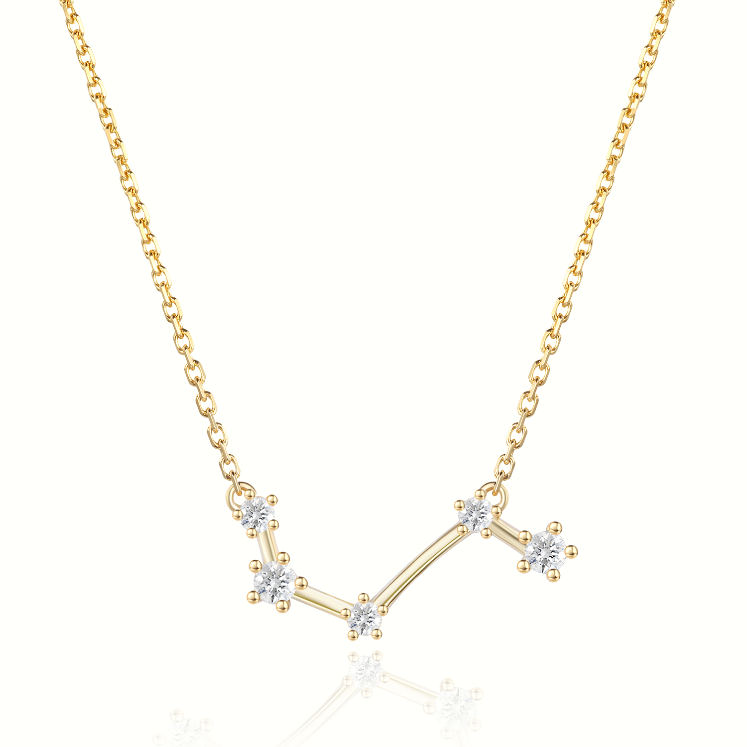 14K Gold Plated Personalized Star Sign Zodiac Necklace Collection