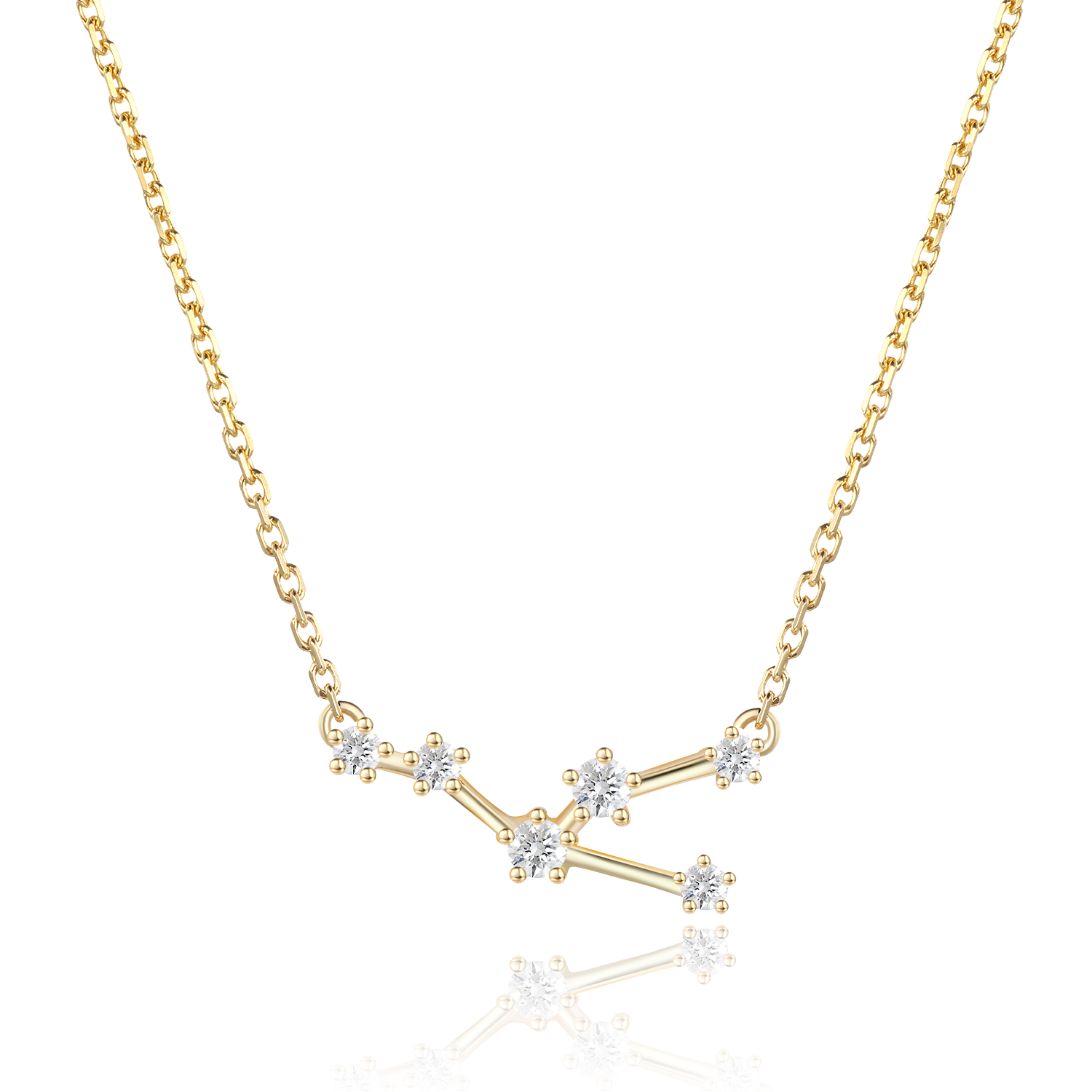 14K Gold Plated Personalized Star Sign Zodiac Necklace Collection