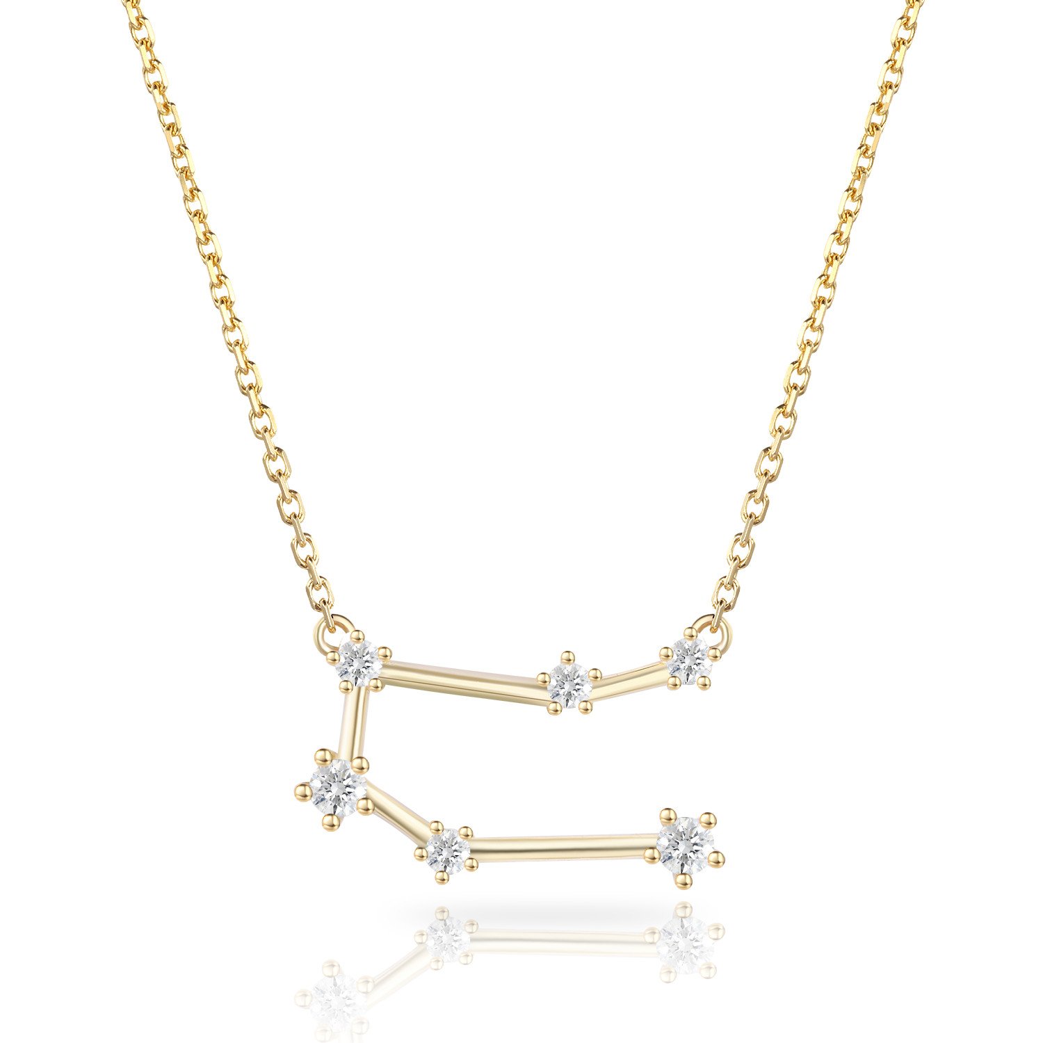 14K Gold Plated Personalized Star Sign Zodiac Necklace Collection