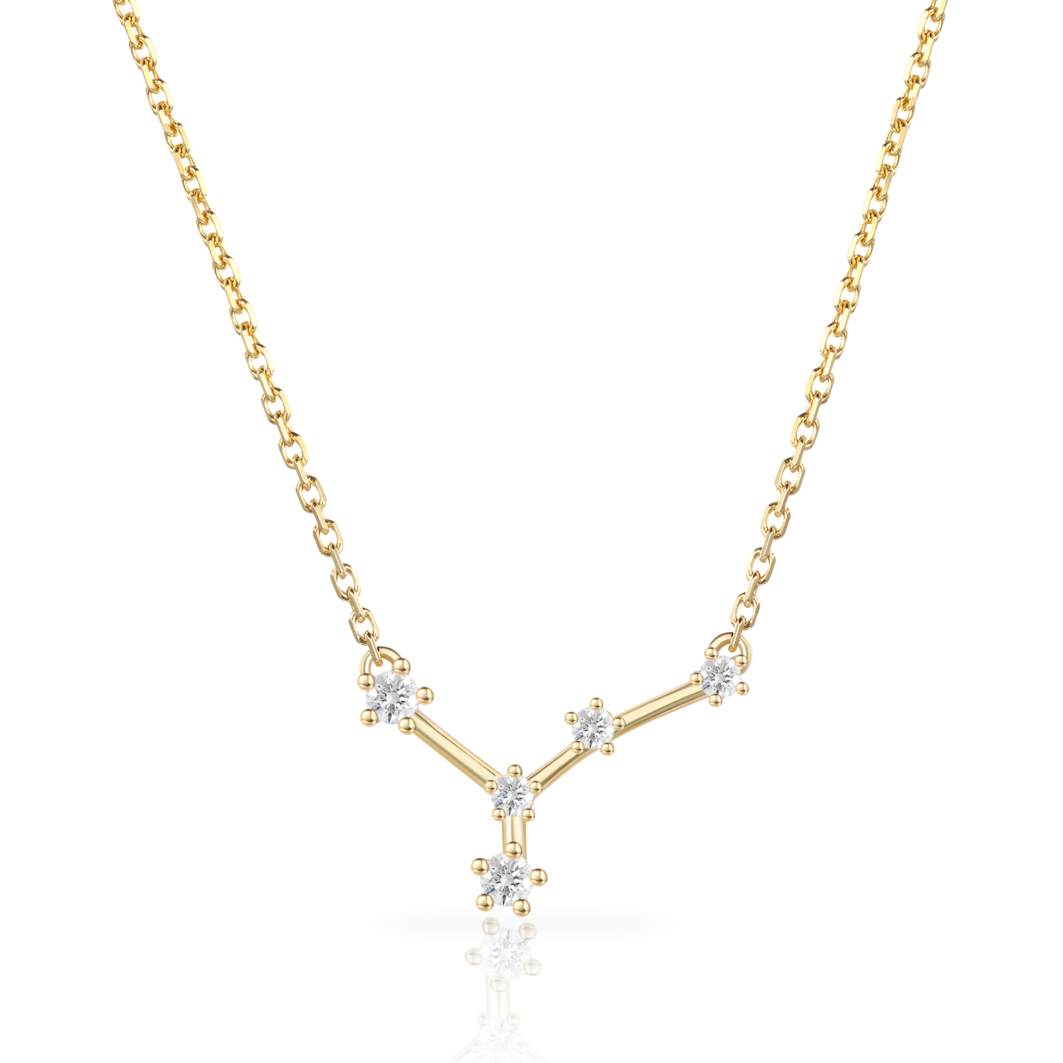 14K Gold Plated Personalized Star Sign Zodiac Necklace Collection