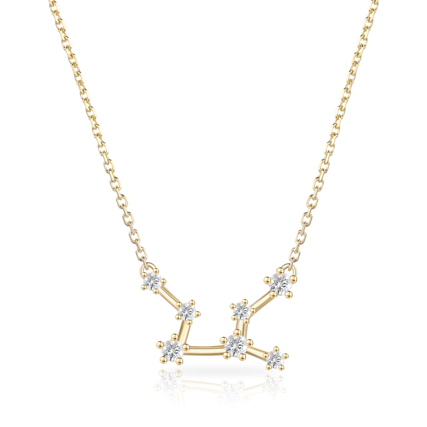 14K Gold Plated Personalized Star Sign Zodiac Necklace Collection