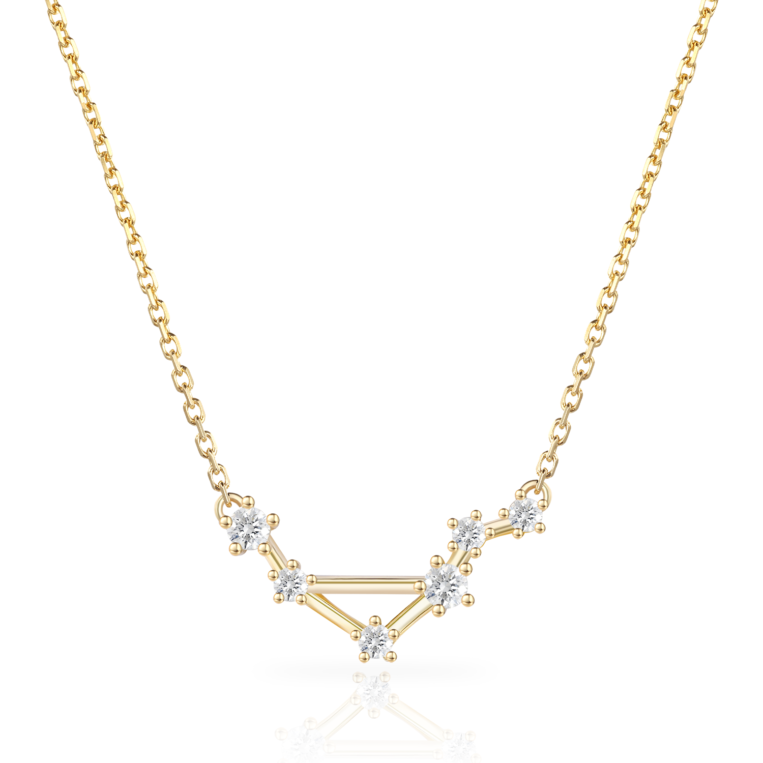 14K Gold Plated Personalized Star Sign Zodiac Necklace Collection