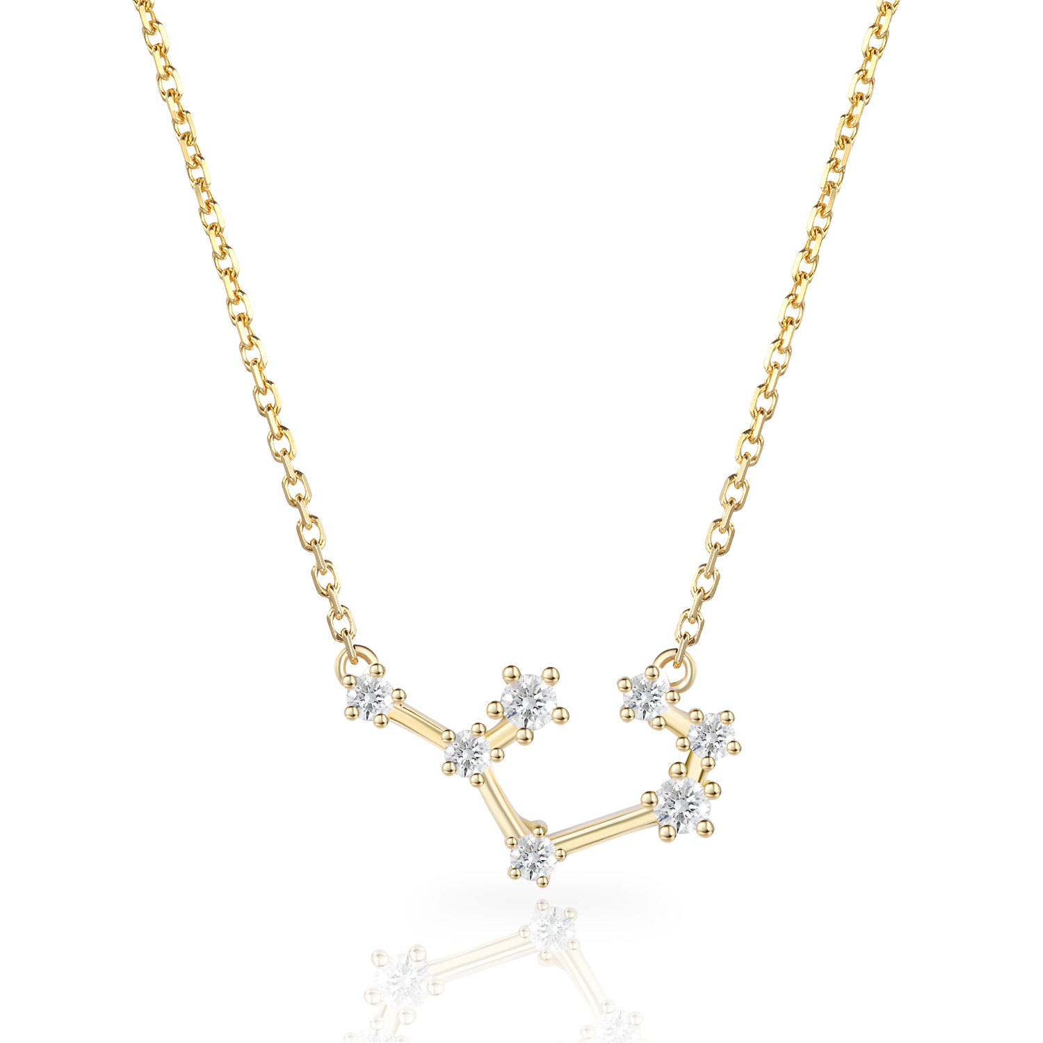 14K Gold Plated Personalized Star Sign Zodiac Necklace Collection