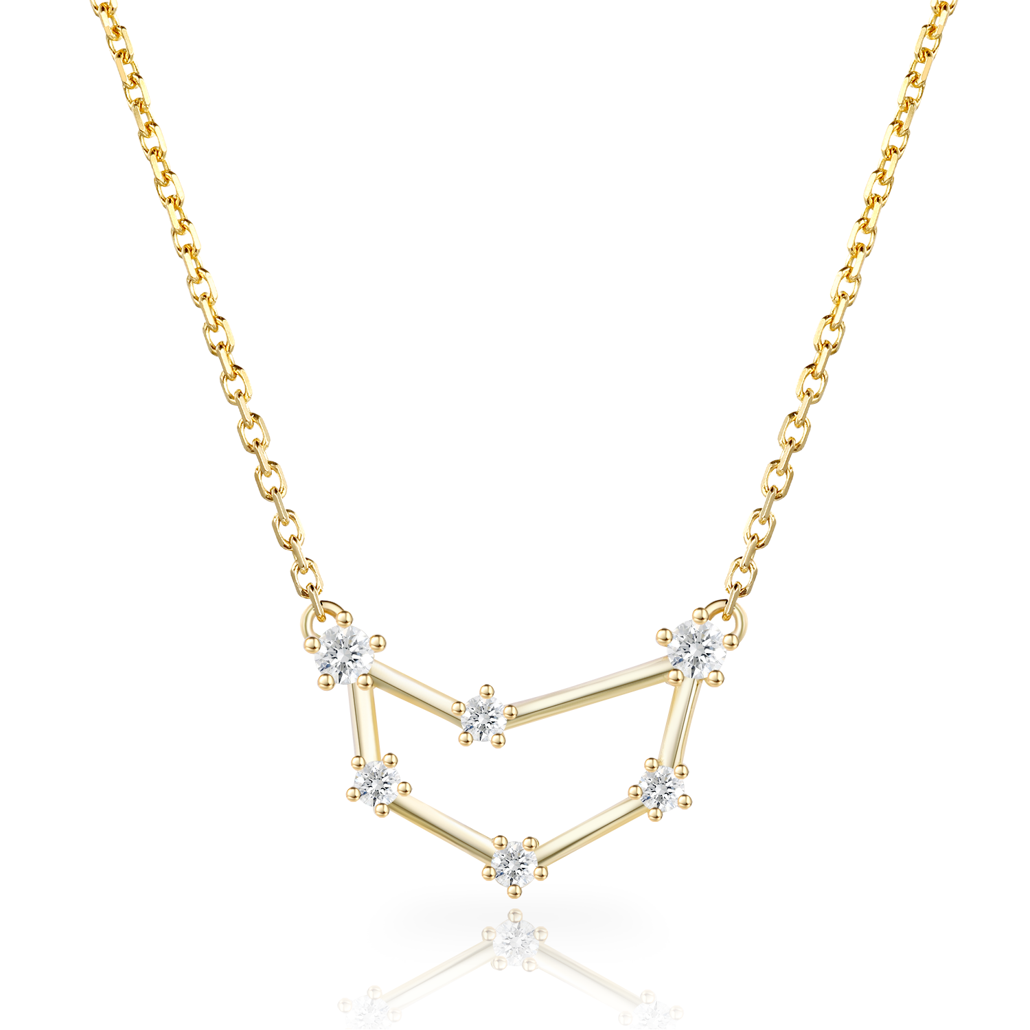 14K Gold Plated Personalized Star Sign Zodiac Necklace Collection