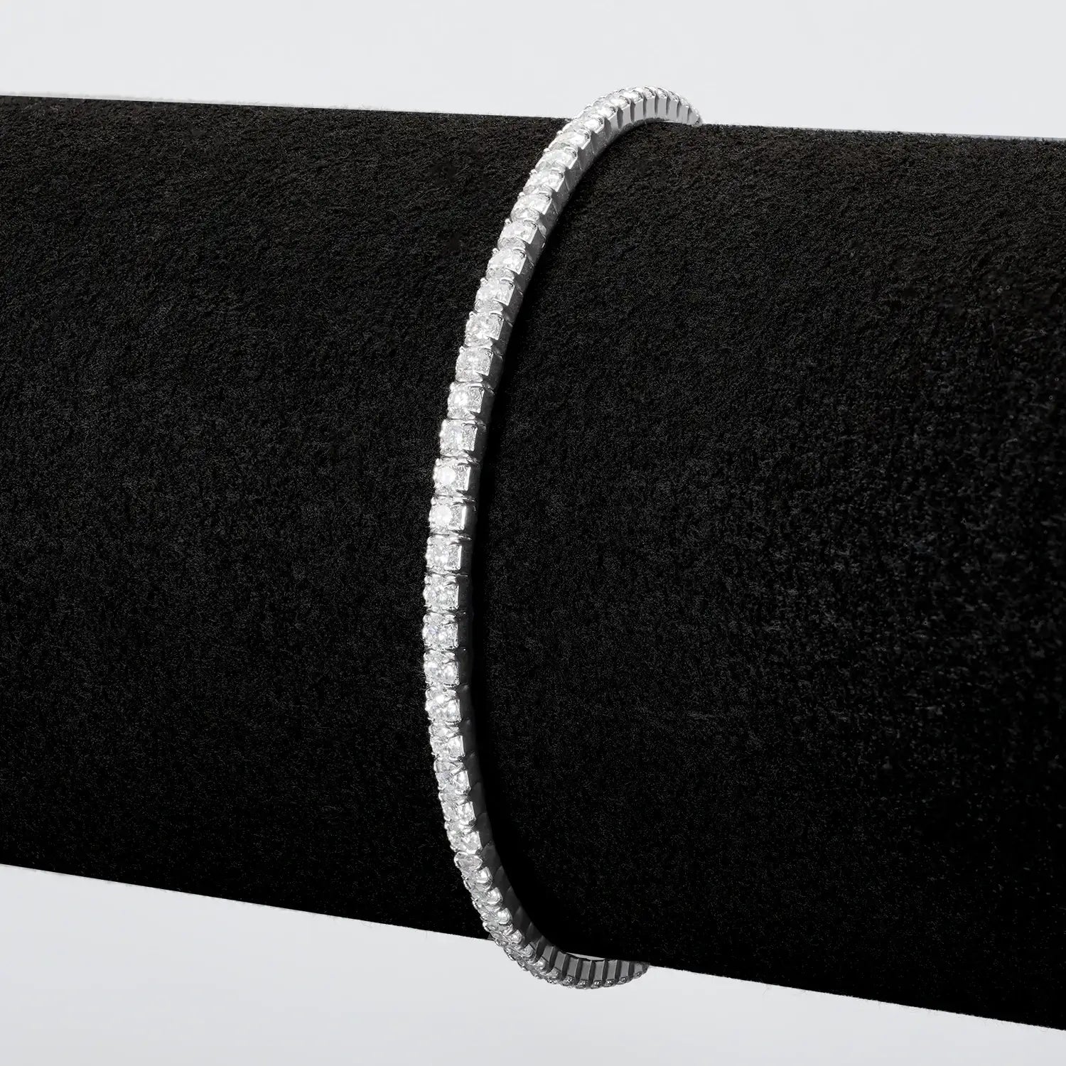 Moissanite Diamond Elastic Tennis Chain bracelet
