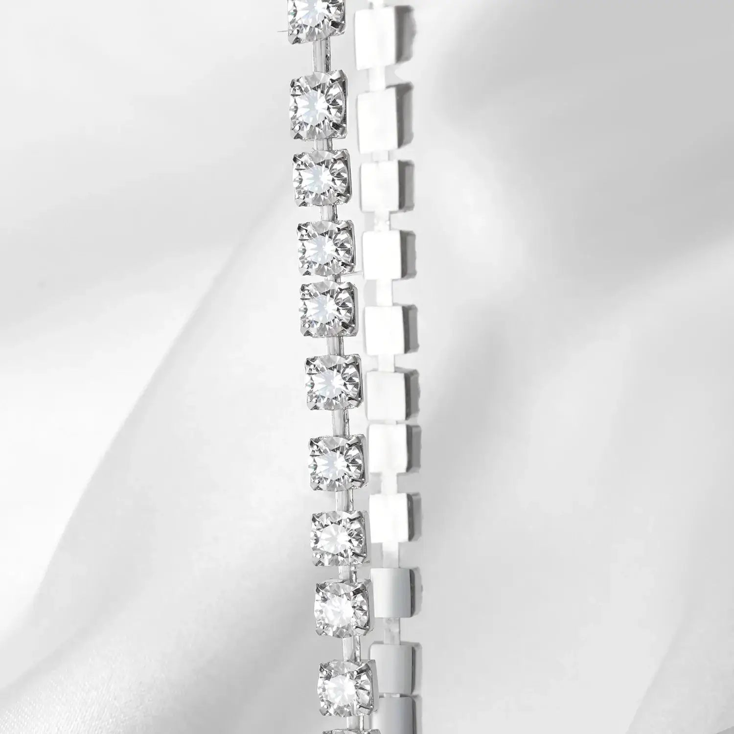 Moissanite Diamond Elastic Tennis Chain bracelet