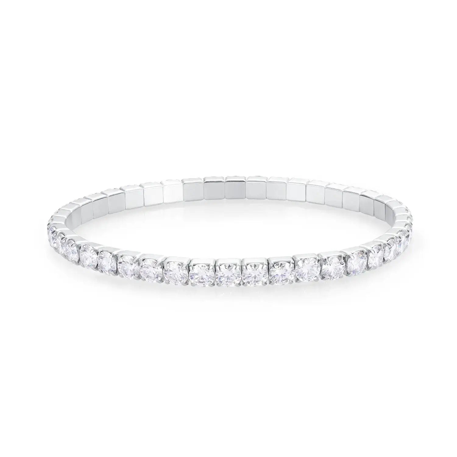 Moissanite Diamond Elastic Tennis Chain bracelet