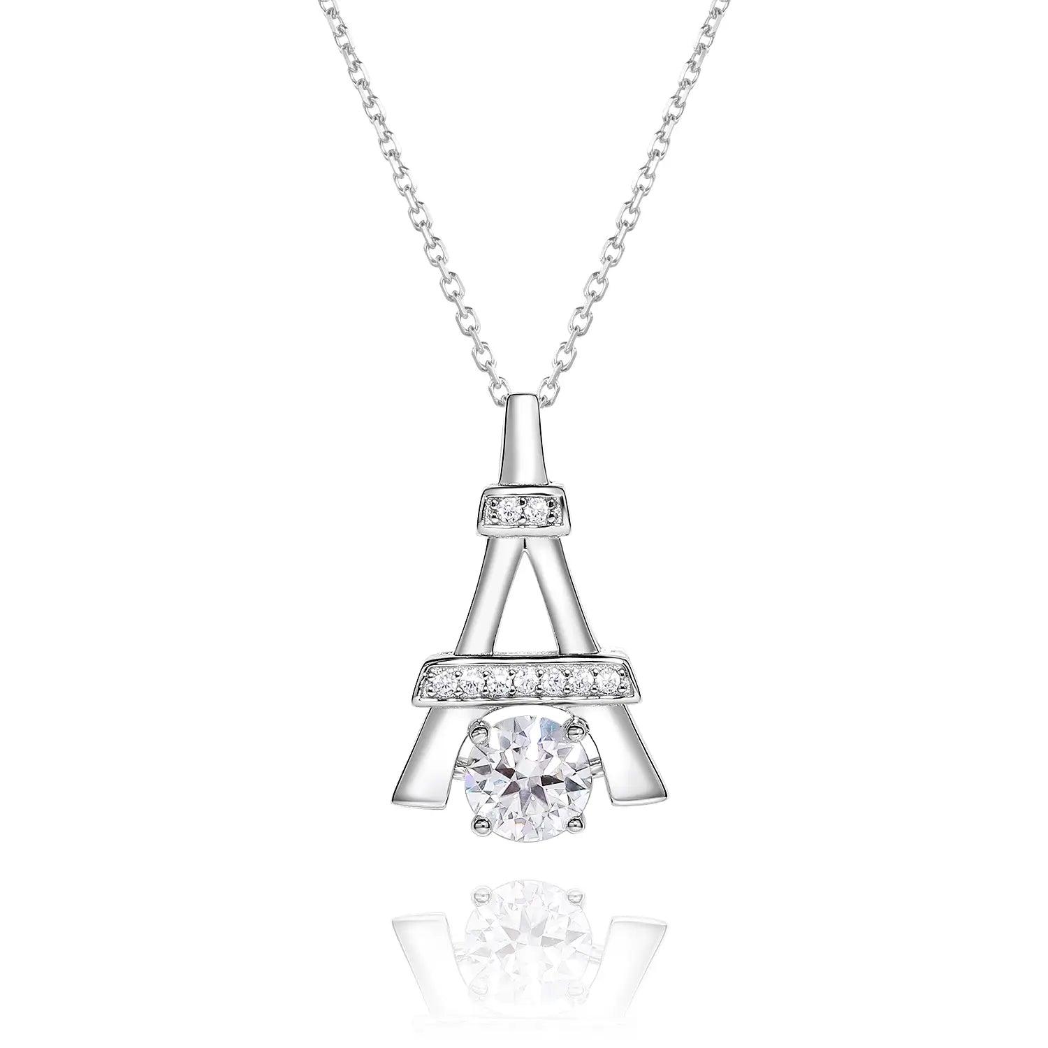14K Gold Plated Parisian Glow Moissanite Pendant