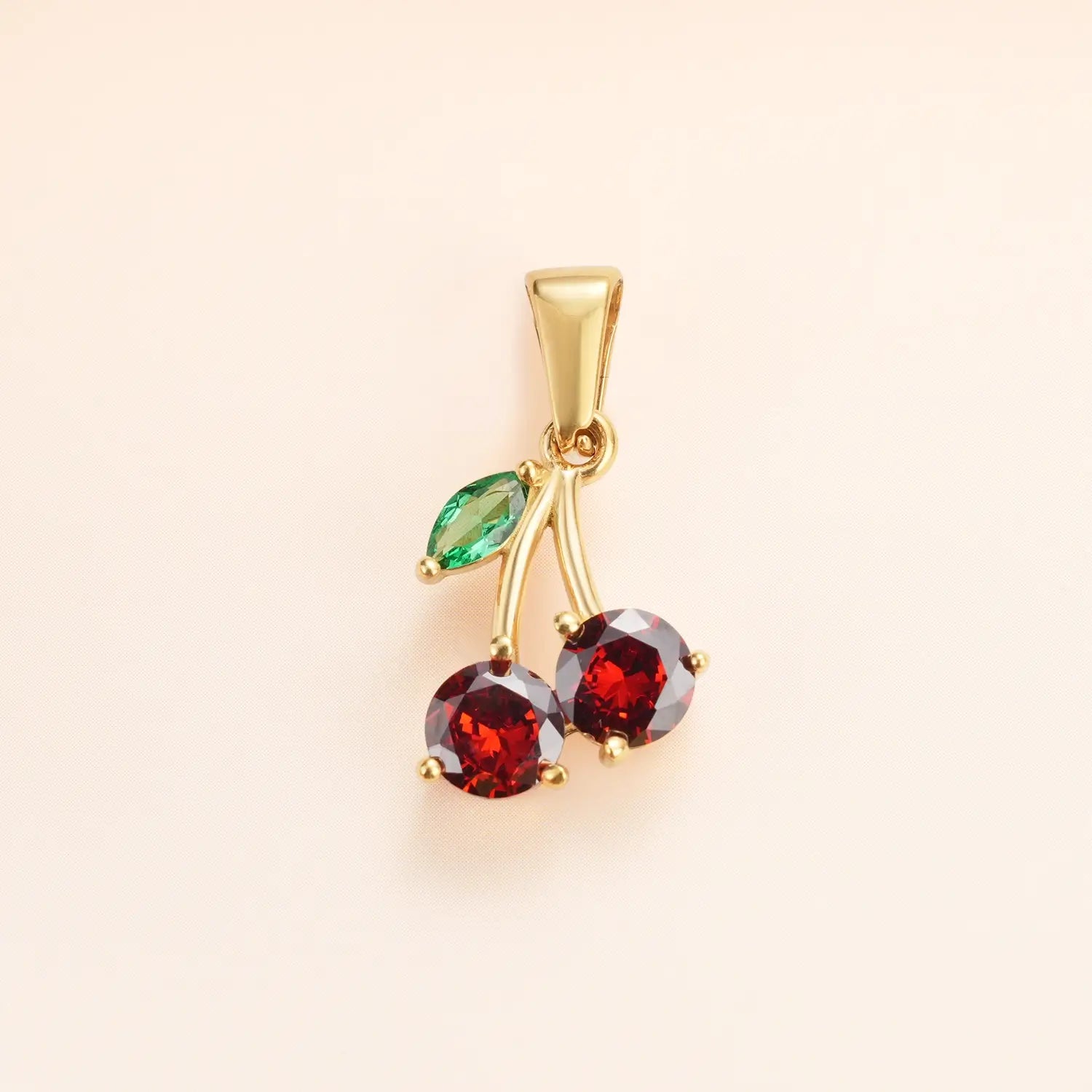 Cherry Red Diamond Charm