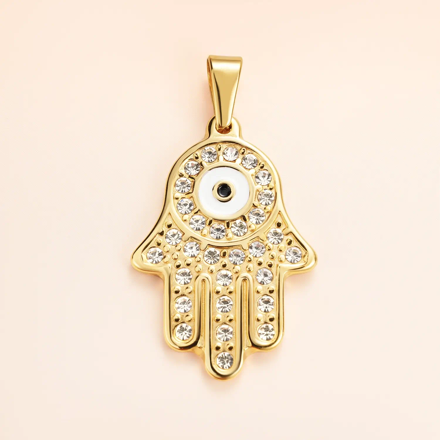 HAMSA EVIL EYE DIAMOND Charm