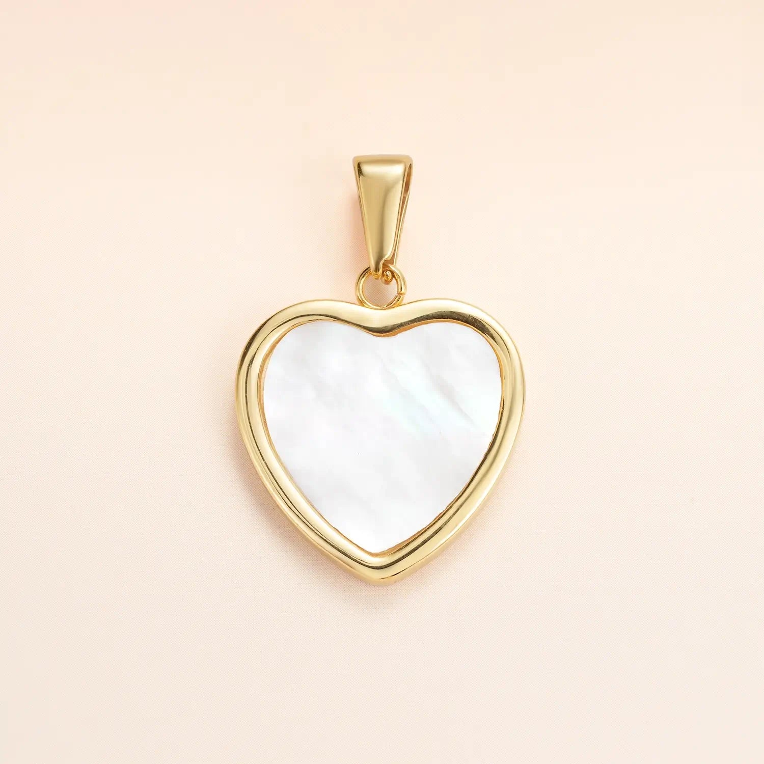 Shell Heart Shape DIY Charm