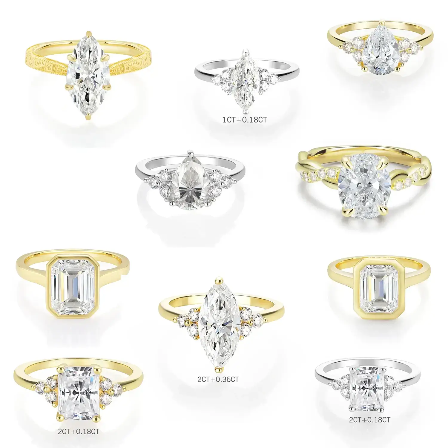 $139 Moissanite Mystery Box – Get Mix 2 Rings