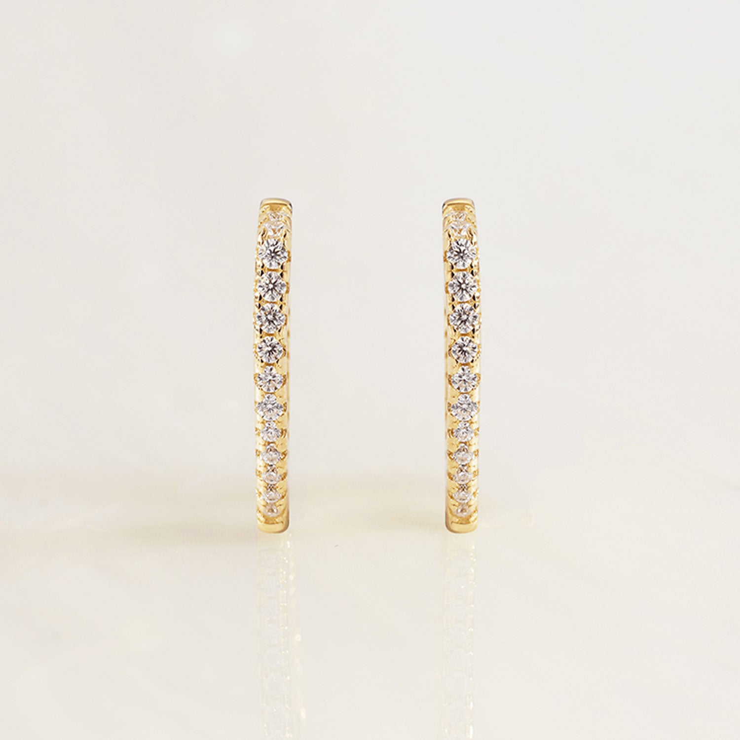 Classic Design Moissanite Hoop Earrings