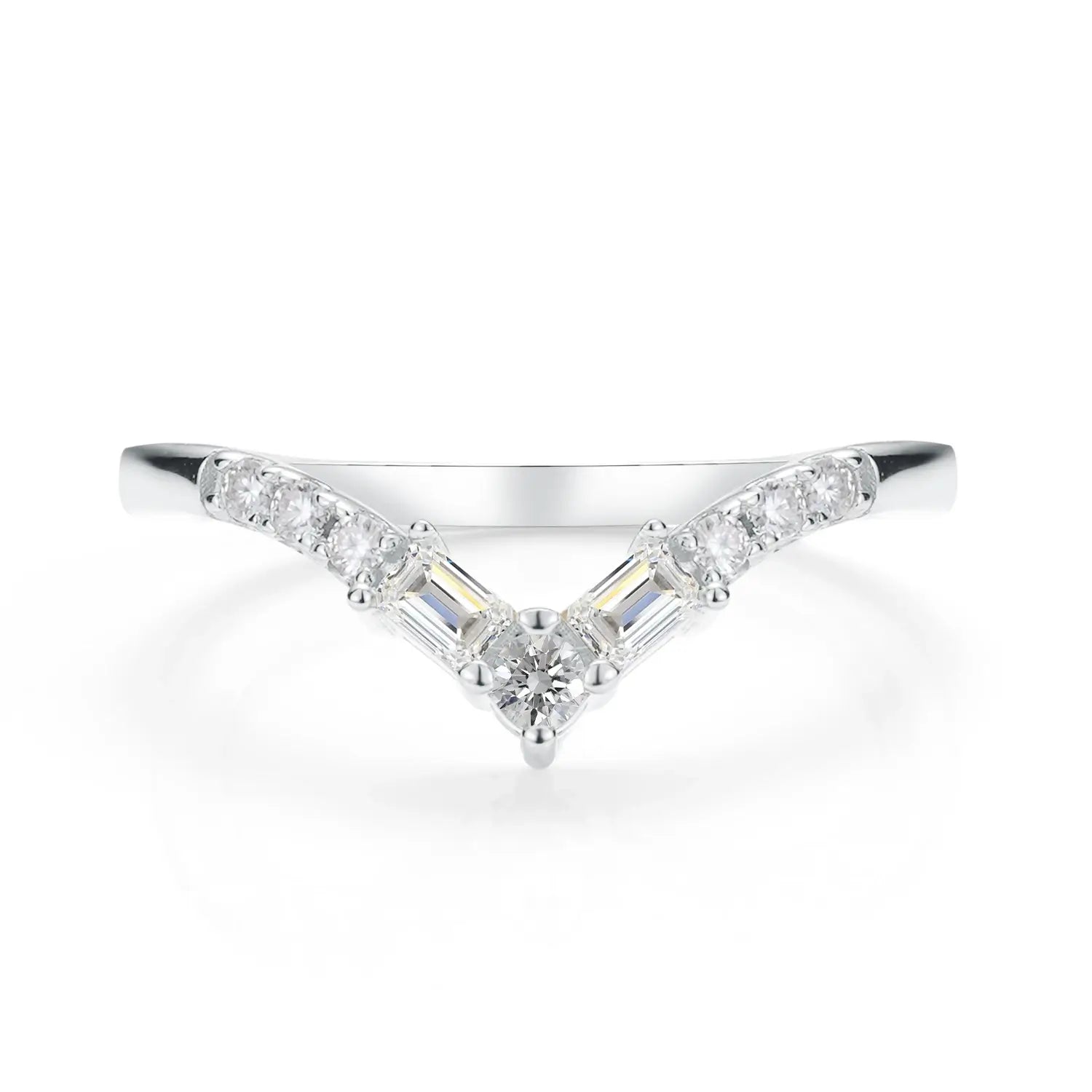 Luxury Style Pear Cut Moissanite Diamond Engagement Ring Bridal Ring Set