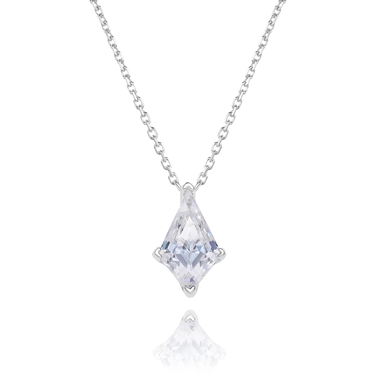 14K Gold Plated 7.5*12.5MM Kite Shape Moissanite Pendant