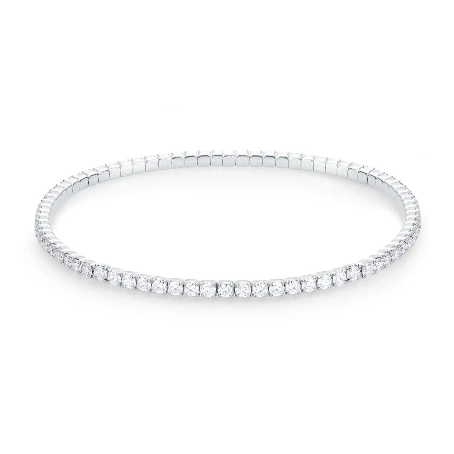 Moissanite Diamond Elastic Tennis Chain bracelet