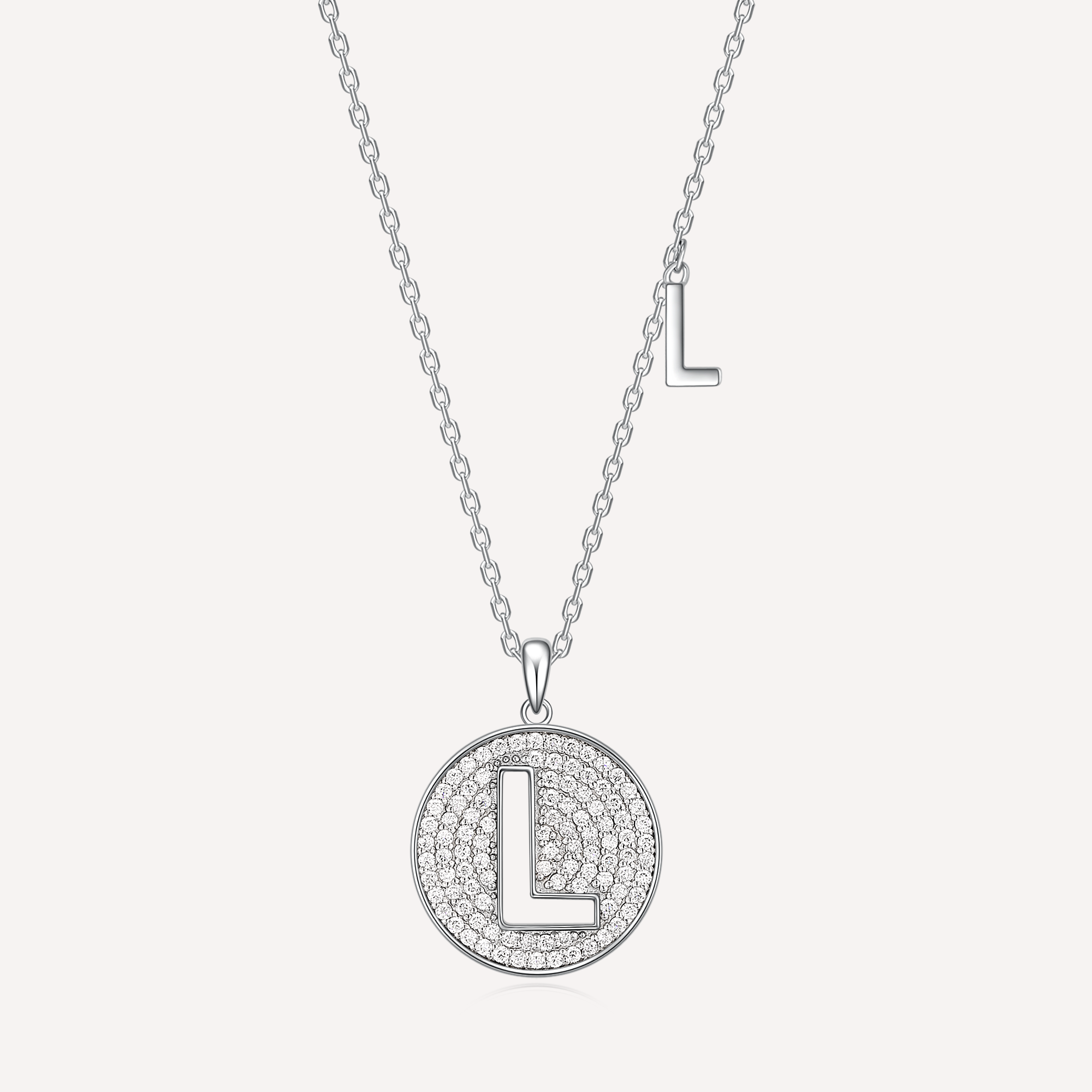 A to Z: Moissanite Letters That Sparkle Pendant